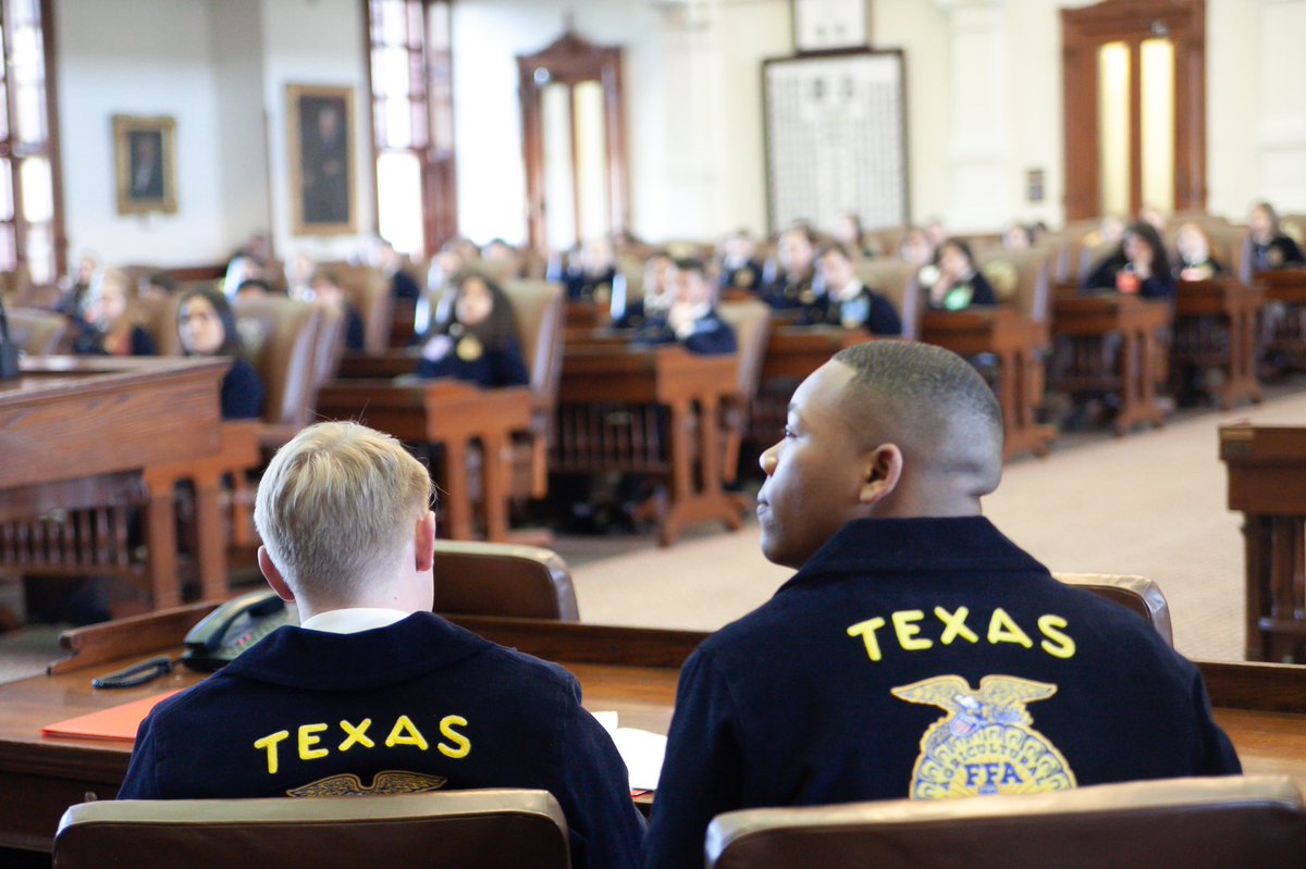 This week a total of more than 700 Texas FFA members from around the Lone Star State traded in their textbooks for the Texas State Capitol as they took part in this year's two-day Texas FFA Day at the Capitol event. #FFAWeek  #TexasFFA