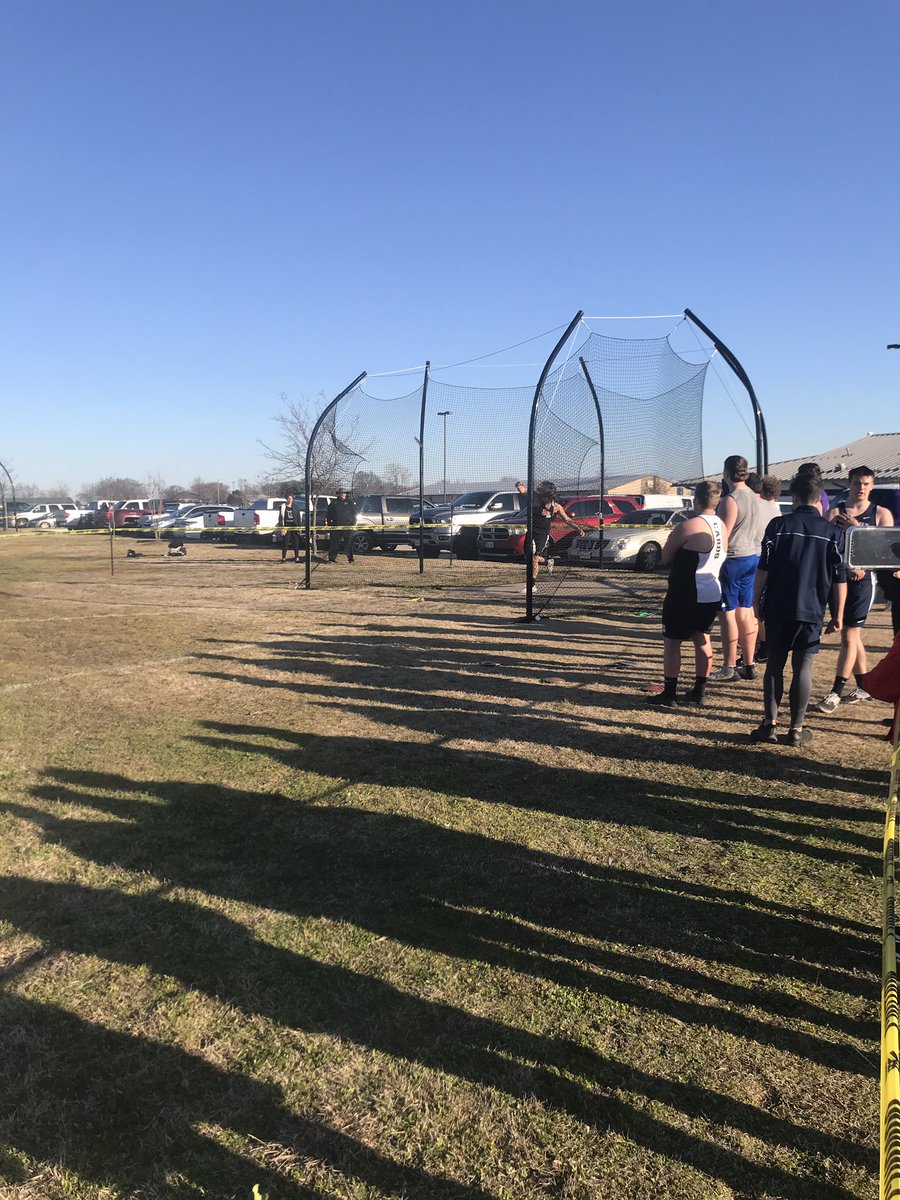 coach_pickup's tweet photo. The @melissaHS_track throwers came to COMPETE today. @Caden_Hayes finished 3rd in shot and 4th in discus and @KroeseCaleb took 1st in the shot. Proud of all MHS throwers #BTB https://t.co/Wbq6J0til9