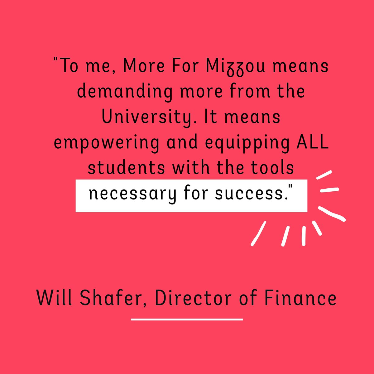 Will Shafer, our Director of Finance, shares what #MoreforMizzou means to him. What does #MoreforMizzou mean to you?