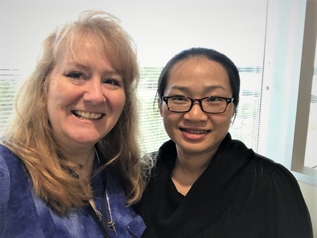 library_lscup's tweet photo. Come and visit Terri and Thi! 🔢 They’re friendly, personable, and can solve all your math problems! #mathnerd #mathtutor #mathematicsforlife https://t.co/McmVeuefP1
