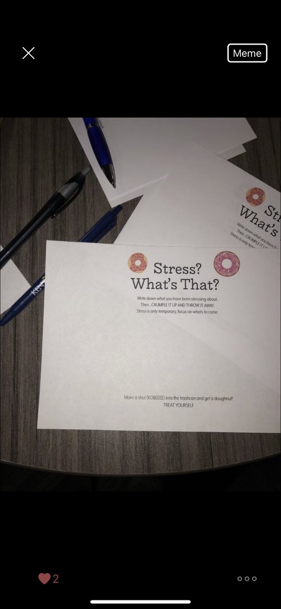 Olson “Donut Stress” event. It’s midterm time but don’t let it stress you out !