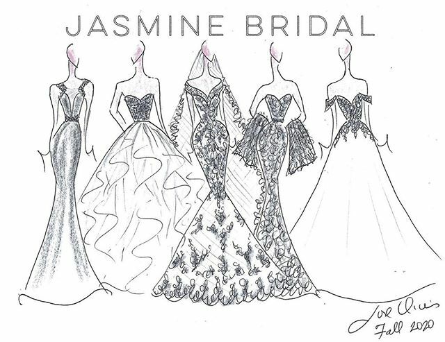 The Chicago National Bridal Market is almost here! Just a few more weeks until we're back at the Mart after 10 years, but until then, enjoy these Fall 2020 sneak peek sketches done by our designer, @josediasdesign.⁠
⁠
José will be at @bridalsbyaimee … bit.ly/38199zm