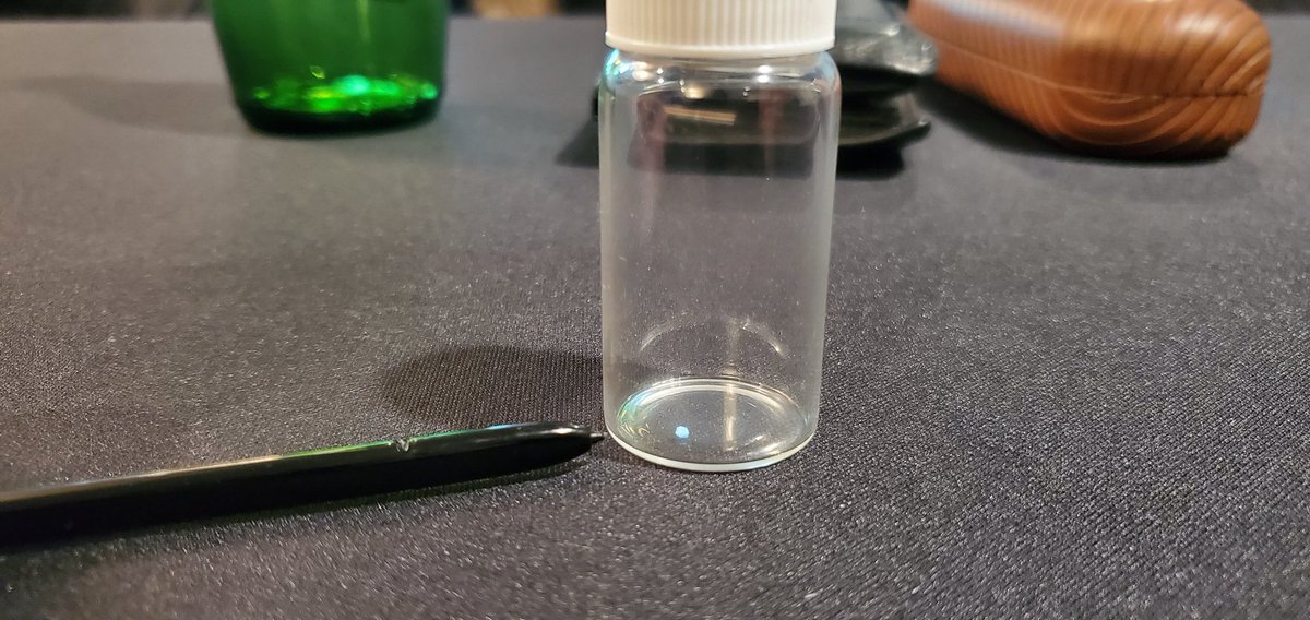 For people that believe farmers are pouring pesticides on the land. See the blue dot in the vile? This is how much #miravis #Adepidyn active ingredient fungicide is applied on one square foot of crop!! #perspective