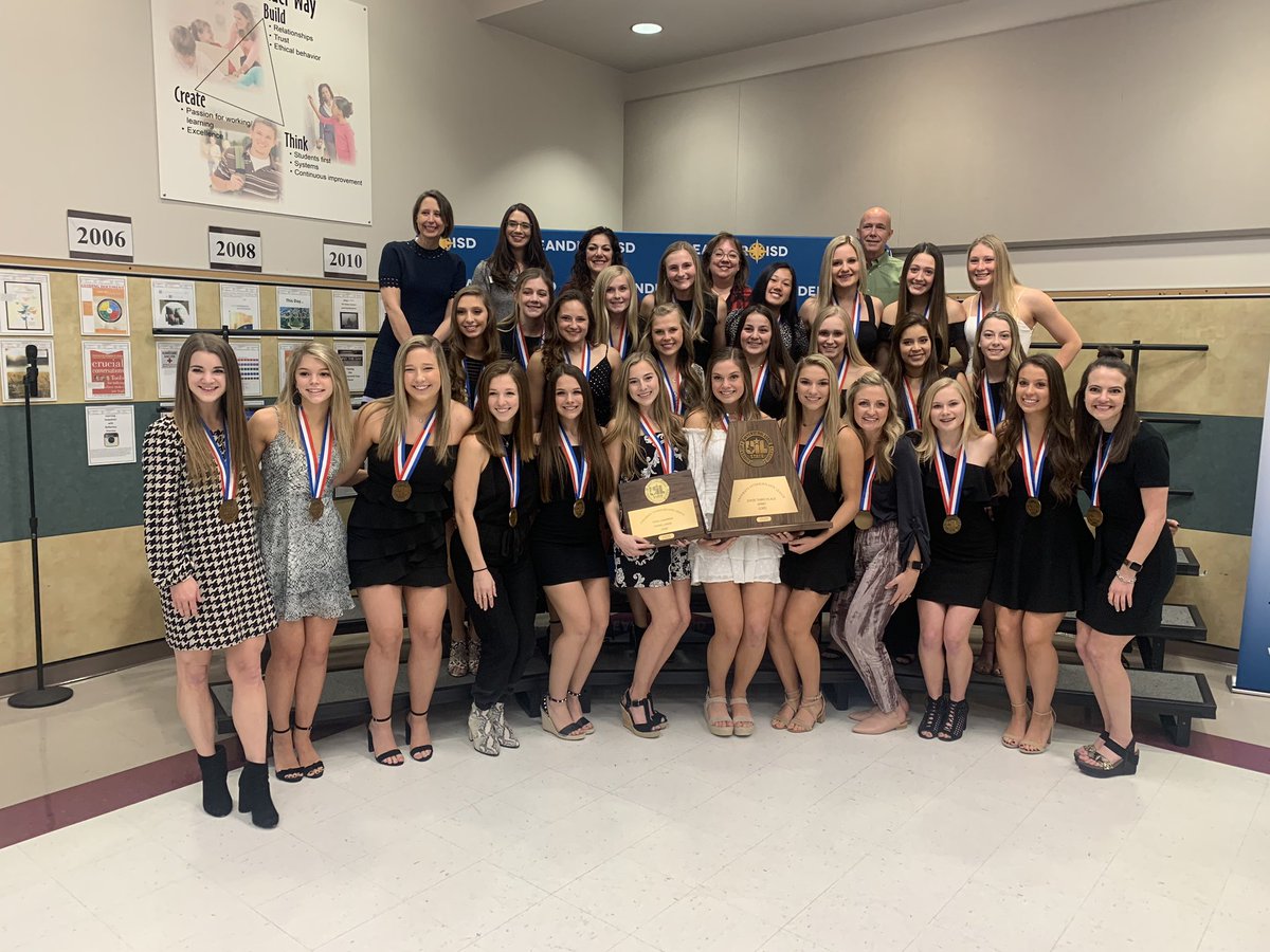 jodyhormann's tweet photo. @VandegriftCheer recognized for their 3rd place finish at the UIL State Spirit Competition! @Athletics_LISD https://t.co/evXwIo0XVg