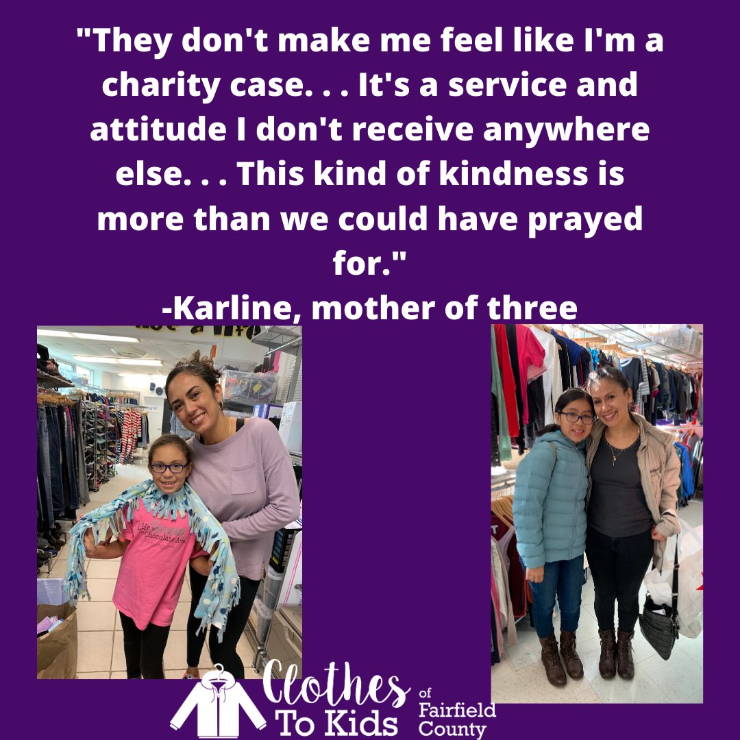 By helping us clothe kids in need you're also providing help, relief, and empowerment to the parents and caretakers of CTKF kids; All it takes is $10 today to help lift a family up fcgives.org/organizations/… 

#ClotheaChildChangeaLife #FairfieldCountyGives
