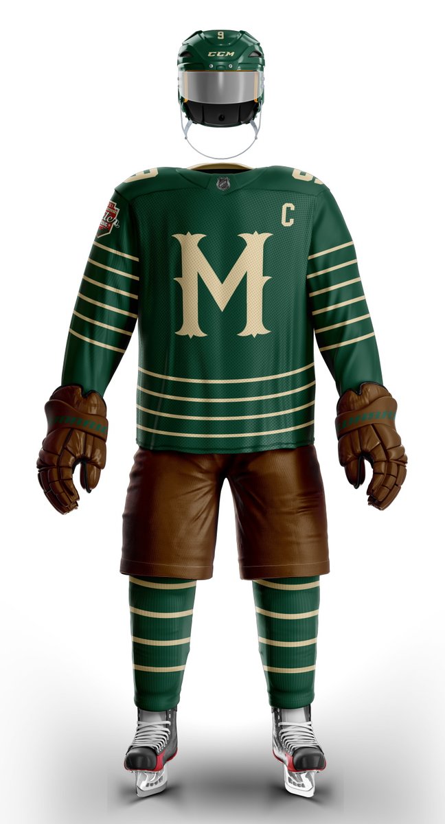 Ryan on X: Here's my concept for the @mnwild 2021 #NHL #WinterClassic  jersey. Based on St Paul Athletic Club jerseys from the early 20th century.  Photo via @VintageMNHockey #mnwild #STLBlues #Hockey #Jersey #