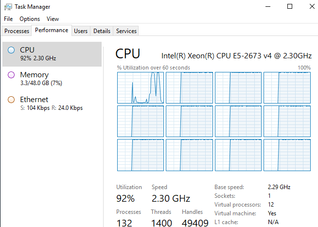 crypbaron's tweet image. Add another "new Xeon server" .. testing 12 Cores mining cryptonight variant .. #alts #altscoins #specmining