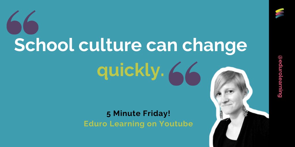 EduroLearning's tweet photo. How well do you understand the culture at your school?
This week's #5minFri gives you a fresh way to look at school culture:
https://t.co/7KVlG3JWXY

#coachbetter #COETAIL #pypchat #mypchat #IBDPchat https://t.co/bQizmtRyl9