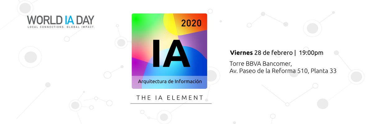 sAngelle's tweet image. ¡Mañana nos vemos en el Vol. 62 de @uxnights CDMX - Día Mundial de la Arquitectura de Información!

#wiad2020cdmx #TheIAElement #wiad2020