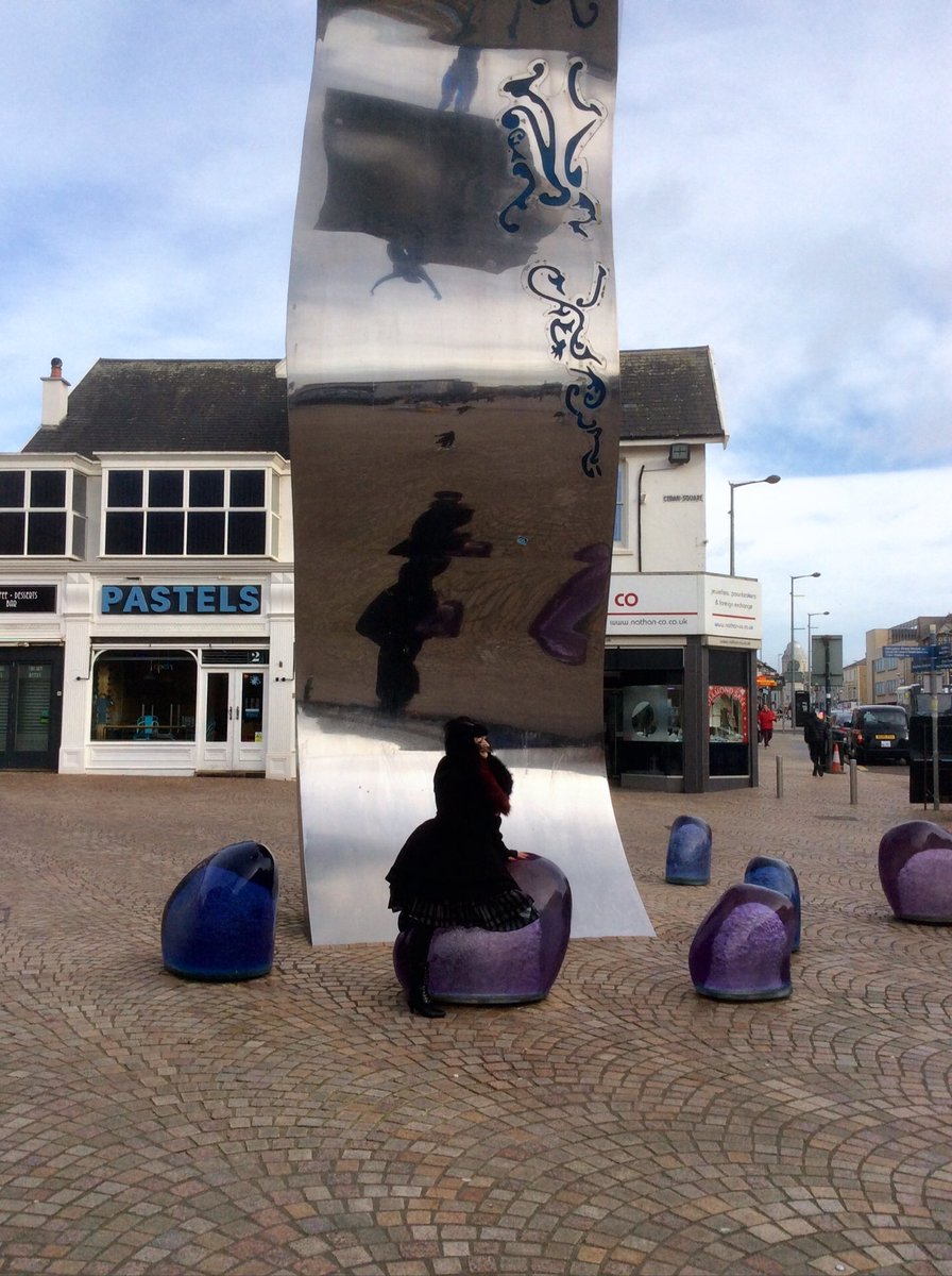 A lady in a fishtail coffin was discovered when foundations for this instillation were dug! #blackpool #grave #mystery