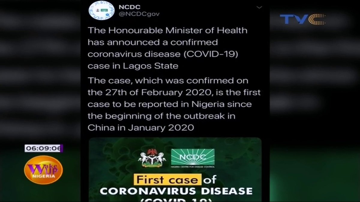 Tvc The Federal Ministry Of Health Has Confirmed The First Case Of Coronavirus Covid 19 In Lagos Nigeria To Protect Yourself Your Family Follow These Precautions 1 Regularly Wash Your