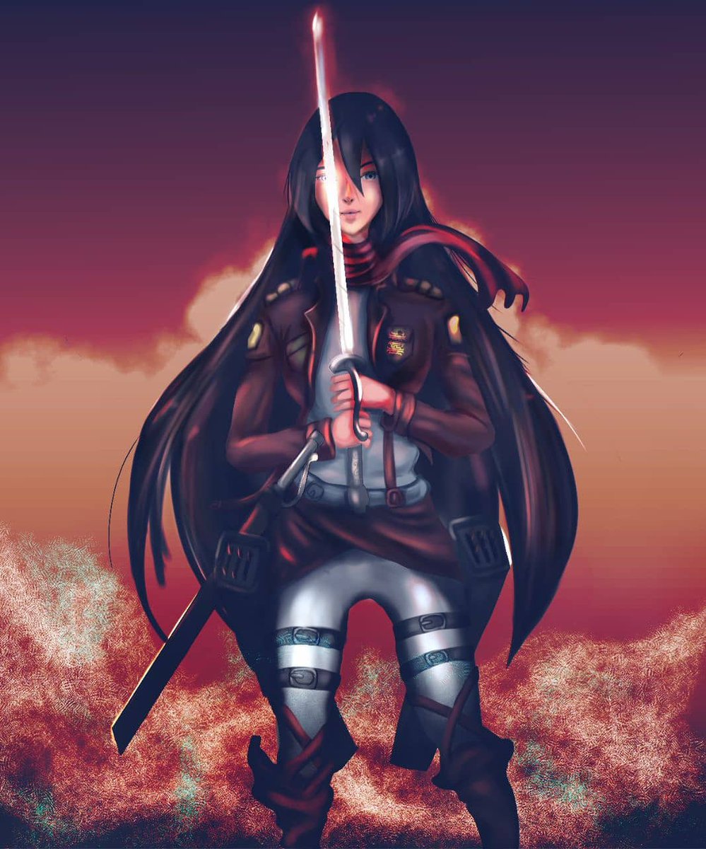 Mikasa Ackerman Short Hair Fanart - jjwagner
