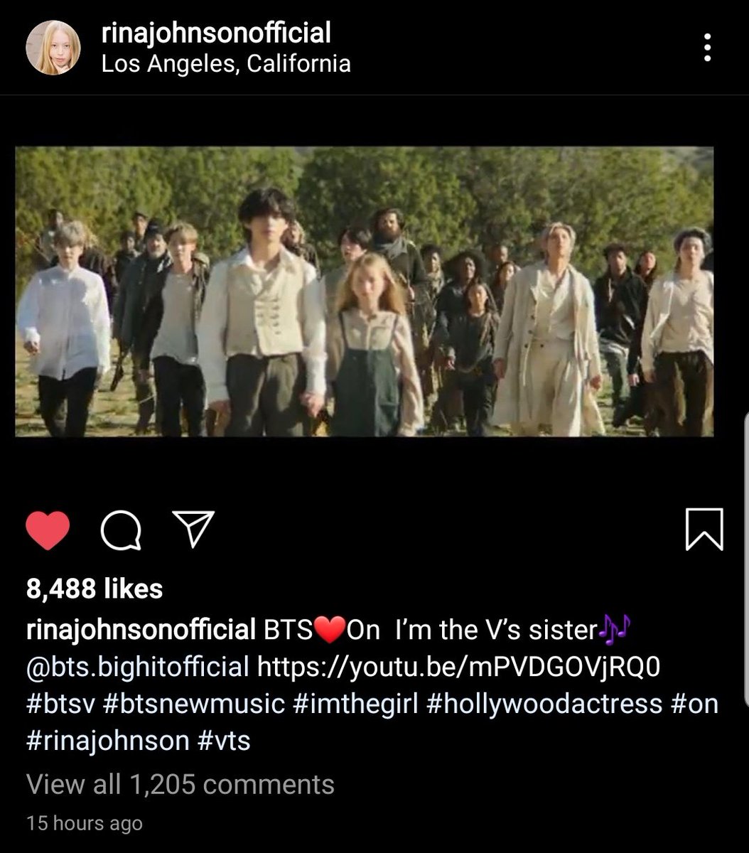 Bts V Uk Taehyungmedia Instagram The Little Girl From On Mv Who Was Seen Playing Taehyung S Sister Posted Pictures Working With Taehyung For On Mv T Co Icw7wyrizq Bts Twt Taehyung