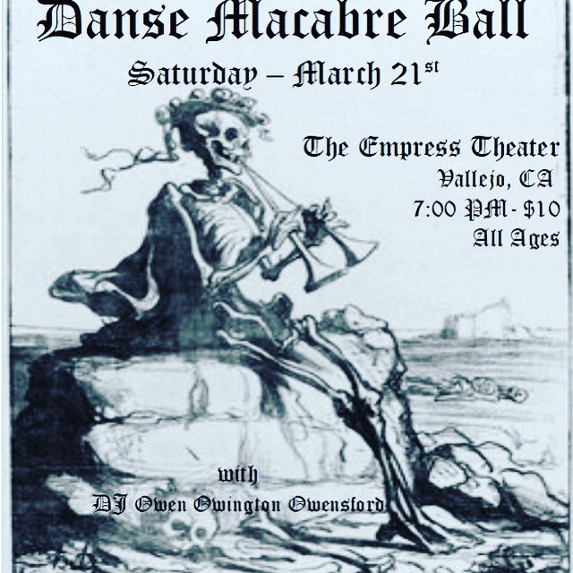 ItsDanseMacabre's tweet photo. Counting the days until this exciting event! @empress_vallejo #VisitVallejo #ItsDanseMacabre #Gothique #Art #Dancing #EmpressTheater https://t.co/NAlUOGoNHd