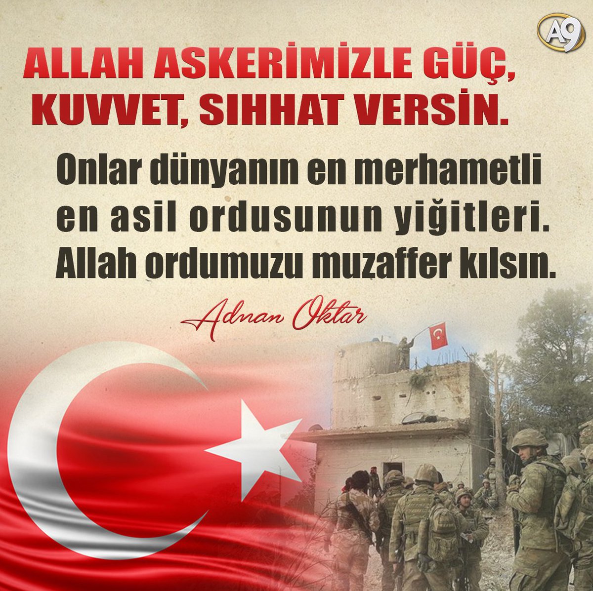 Allah askerimizle güç, kuvvet, sıhhat versin. Onlar dünyanın en merhametli en asil ordusunun yiğitleri. Allah ordumuzu muzaffer kılsın.#sehidimizvar #İdlip