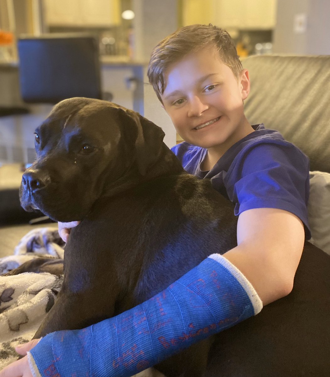 A boy and his dog. #puppylove #betterthenthenews #fridayeve #lovemyteenager #preciousmoments <a href="/summit/">Summit</a>.mott  <a href="/BenMottinger/">Ben Mottinger</a>