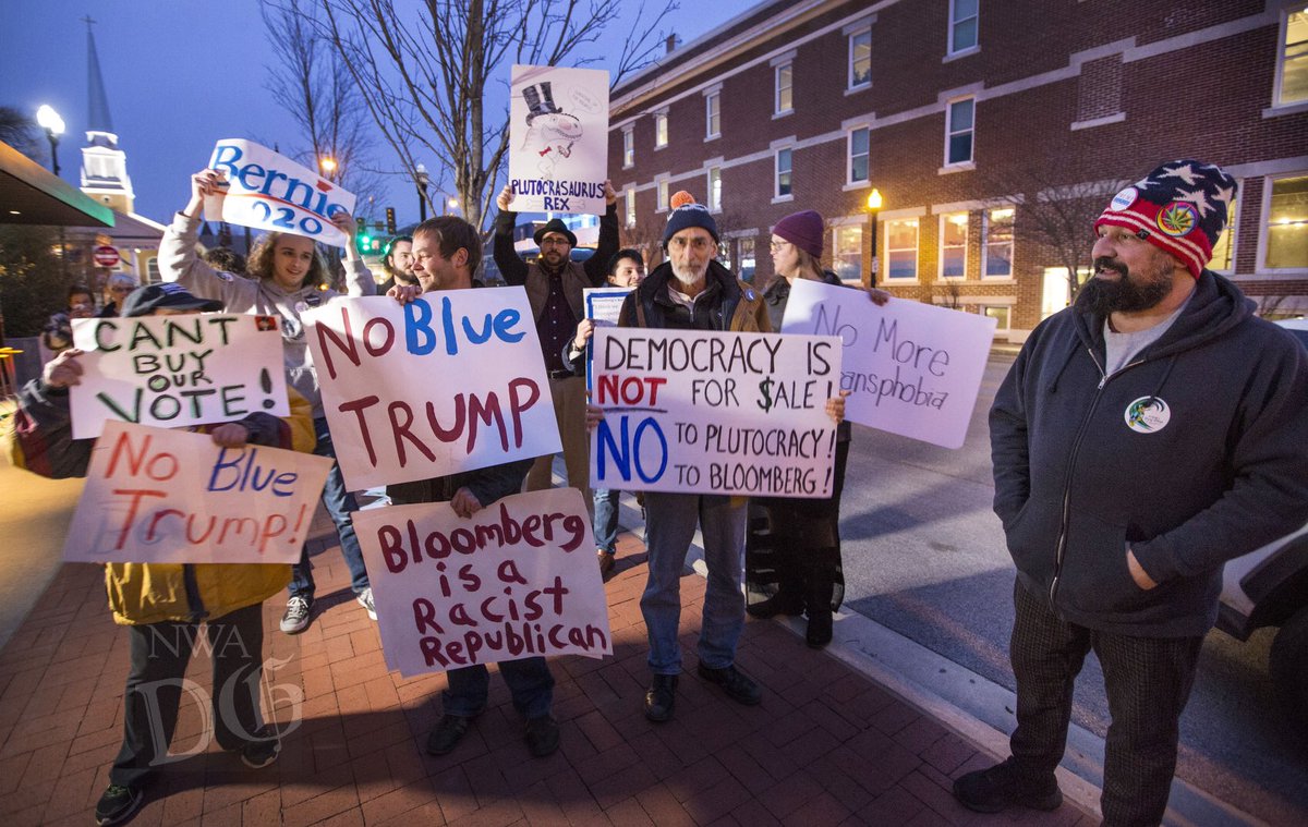 Mike Bloomberg held a campaign rally tonight at Record in downtown Bentonville. Check out more photos here: nwamedia.photoshelter.com/gallery/Mike-B…. #Election2020 #MikeBloomberg