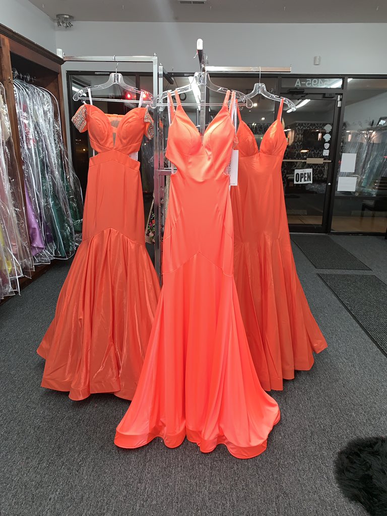 PhoenixFormals's tweet photo. Summer wya?☀️ Tangerine dreams in these @RachelAllan dresses!! 🧡🧡🧡 Available left to right in tangerine size 2, hot coral size 2, and tangerine size 4. 🔥🍊 #summerwya #summer #tangerine #tropicalvibes 🏝#rachelallan #prom #crownjewellformals 👑💎 #MissTeenSC2020 https://t.co/Qxz8PPiVvA