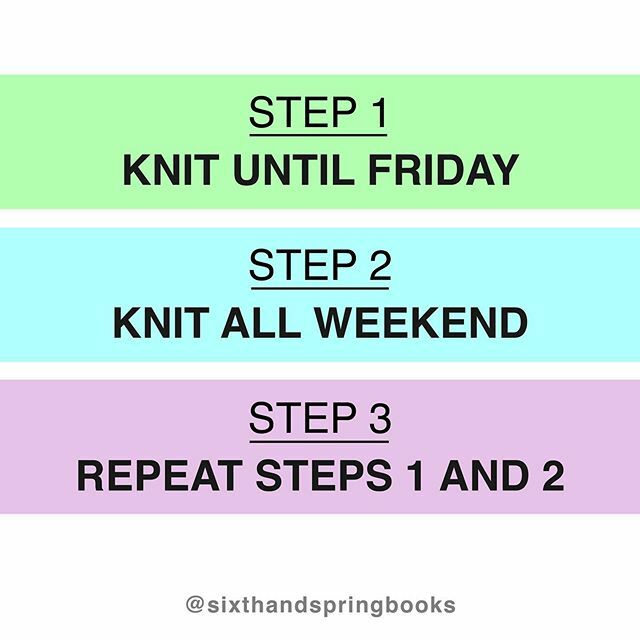Is it Friday, yet? What are your weekend crafting plans?

#sixthandspringbooks #knitting #knitters #knitaholic #knitaddict #instaknitting #knitstagram #igknitters #yarn #handknitting #alwaysknitting #nevernotknitting #knitallthethings #knitknitknit #knit… ift.tt/3acQdiu