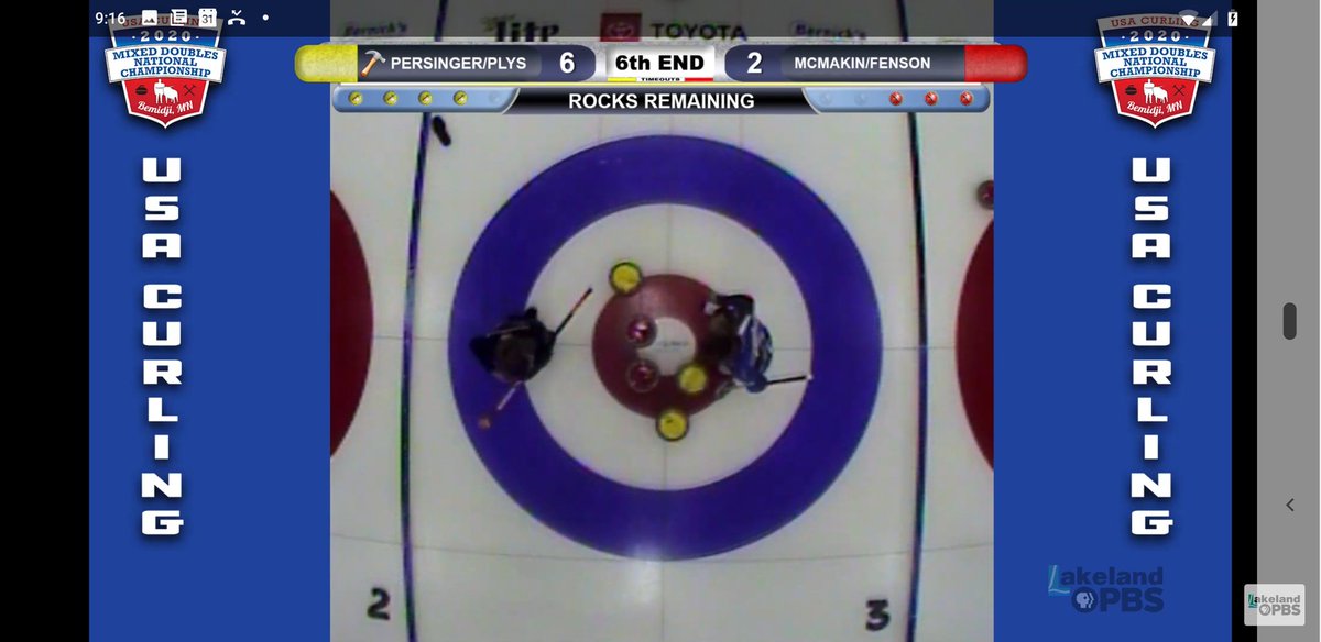 It's Persinger/Plys playing McMakin/Fenson now on draw 2 of the Mixed Doubles Nationals! 

Emily and Jamie are taking your question now live on air, just use the #MDNats hashtag! 

Watch here:
teamusa.org/USA-Curling/we…