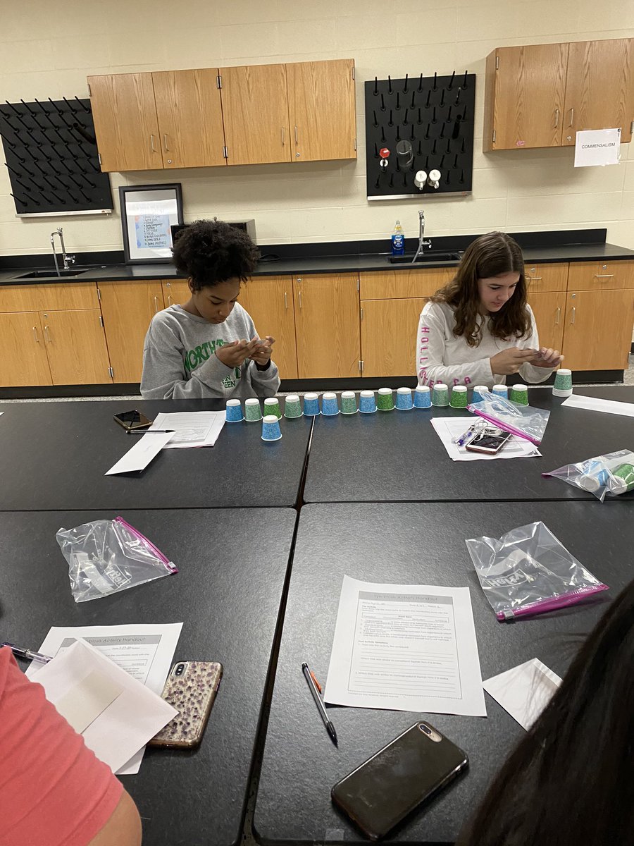 MsDeBottisbio's tweet image. We laughed a lot today! Watching my students simulate symbiotic relationships while building a cup tower was great entertainment. They were not happy with the parasitism example! @MsDeBottisbio @KleinOak #biologyisfun #bionerds #ALLIN #OAKEM