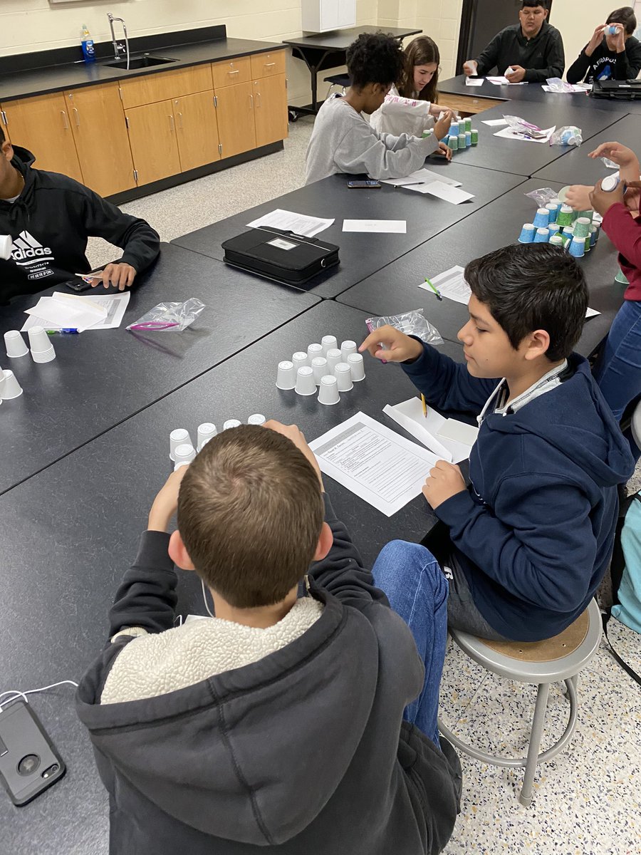 MsDeBottisbio's tweet image. We laughed a lot today! Watching my students simulate symbiotic relationships while building a cup tower was great entertainment. They were not happy with the parasitism example! @MsDeBottisbio @KleinOak #biologyisfun #bionerds #ALLIN #OAKEM