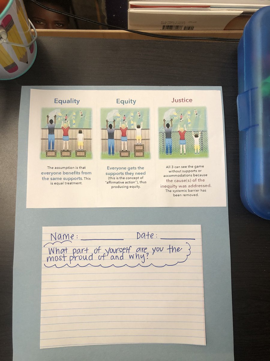 Life learning lesson today with Ms. Evonc! #identity #equality #equity #justice <a href="/SRVUSD1/">SRVUSD</a> <a href="/CLRSRVUSD/">CLR/Equity SRVUSD</a> #mustangpride
