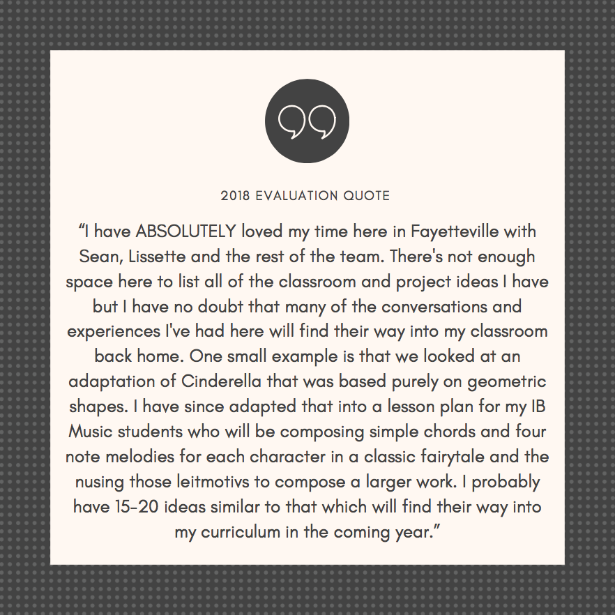 AdaptLit's tweet photo. Check out what this 2018 attendee had to say about our institute, and be sure to apply by March 1st! #AdaptLit #EDUchat #ENGLchat #NCTEchat #NCTEvillage #TeacherTwitter #AcademicTwitter #LanguageLearning #WhatIsSchool #ShelfieTalk #MSchat #EDchat #ENGchat #ArtEd #Educate #Teacher https://t.co/qR6s61NSZX