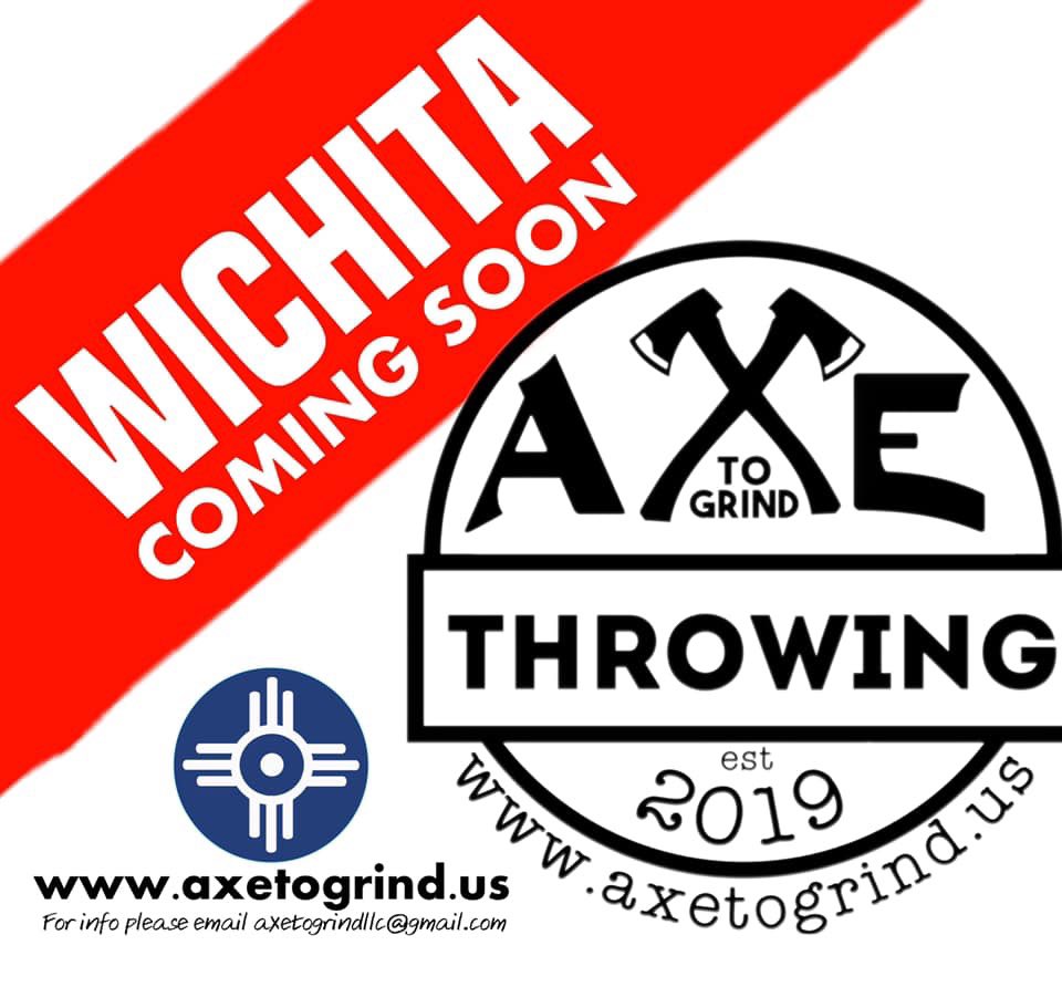 AxetoGrind_A2G's tweet photo. Wichita Kansas GET READY! 
Opening In April 2020!  
https://t.co/Zz1bRIwkzy 
We will be located right next to the Intrust Bank Arena at 220 S Commerce St.
Axe Throwing! Beer! Food! For media inquiries please email axetogrindllc@gmail.com https://t.co/JzNT9SE4Up