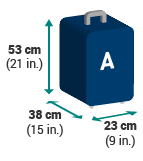 officialmikeb's tweet photo. @WestJet Why does your website say carry-ons must be <= 21x15x9" but your line of carry-on luggage (https://t.co/FZCbYr2C4I) is slightly bigger on the long edge at 21.5"x14"x9"? Are you using linear dimensions to accommodate minor variation? If so, website should specify this https://t.co/BYERUPUW3u