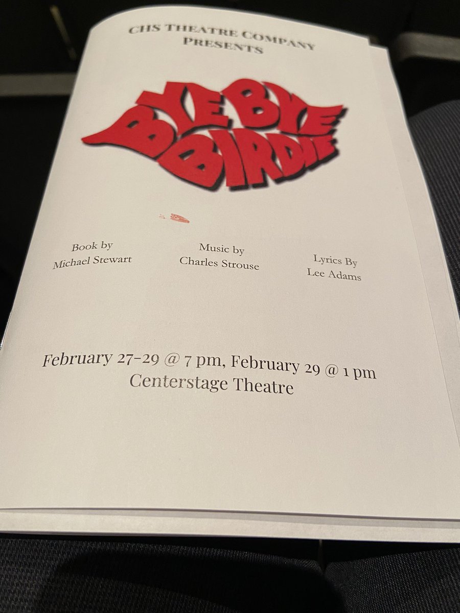 ron_veldman's tweet photo. Enjoyable performance by the CHS Theatre Company’s production of Bye Bye Birdie!  Three upcoming performances- #GoBroncos https://t.co/moe79UAfla
