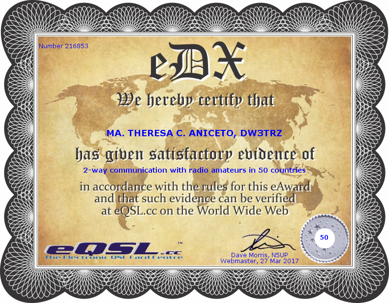 ThreezaDW3TRZ's tweet photo. I work Phone and CW only #TrueBlue #TBDXC #eDX50 #eDX #eQSL #eAwards #PaperChaser #WallpaperHanger #Wallpaper #ProofOfAmateurActivity #MabuhayDXstitch #MabuhayDX #DXPhilippines #DXingIsLife #DXChaser #HamRadio #AmateurRadio #DXGoals https://t.co/7USJyMW7d6