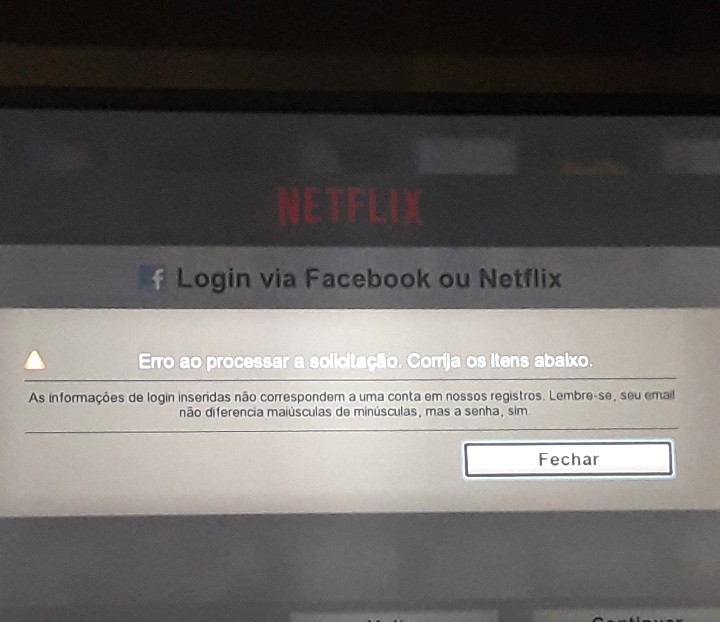 Como solucionar erro na NETFLIX