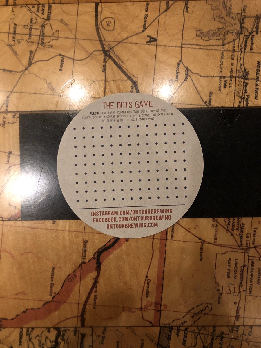 Huge hats off to <a href="/ontourbeer/">On Tour Brewing Co.</a> for satiating our 90’s classroom game sensibilities on the back of their coasters, 🙌🏼