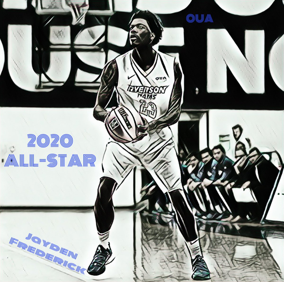 Congrats to Jayden Frederick selected 3rd team OUA All-Star #werRams