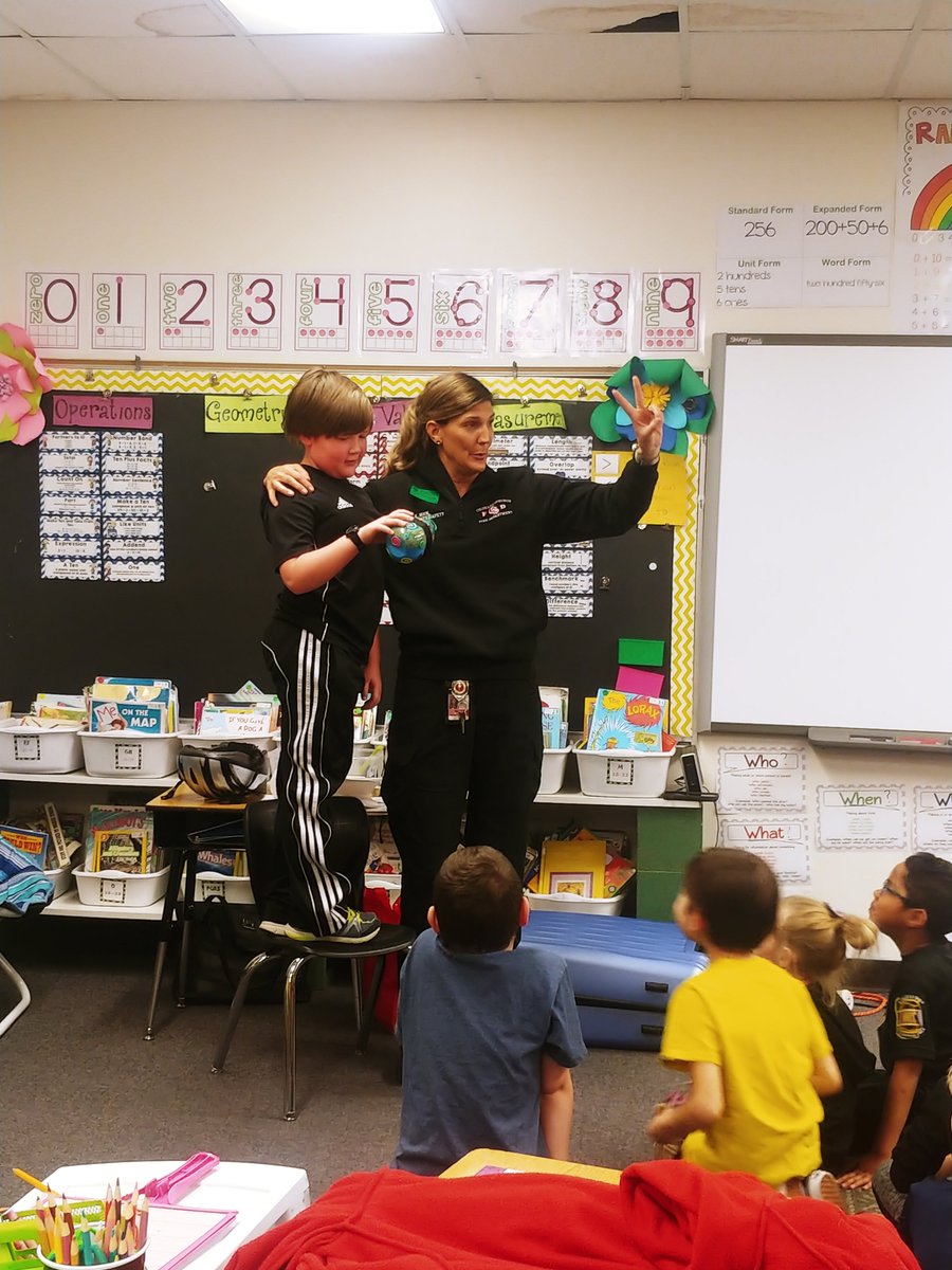 Wildflowerhsd2's tweet photo. 2nd grade saw a wonderful Safety Factor presentation today thanks to the Colorado Springs Fire Department.  They learned all about fire, bike, and pedestrian safety.  Thanks again for coming! https://t.co/Dgku6s8YUn