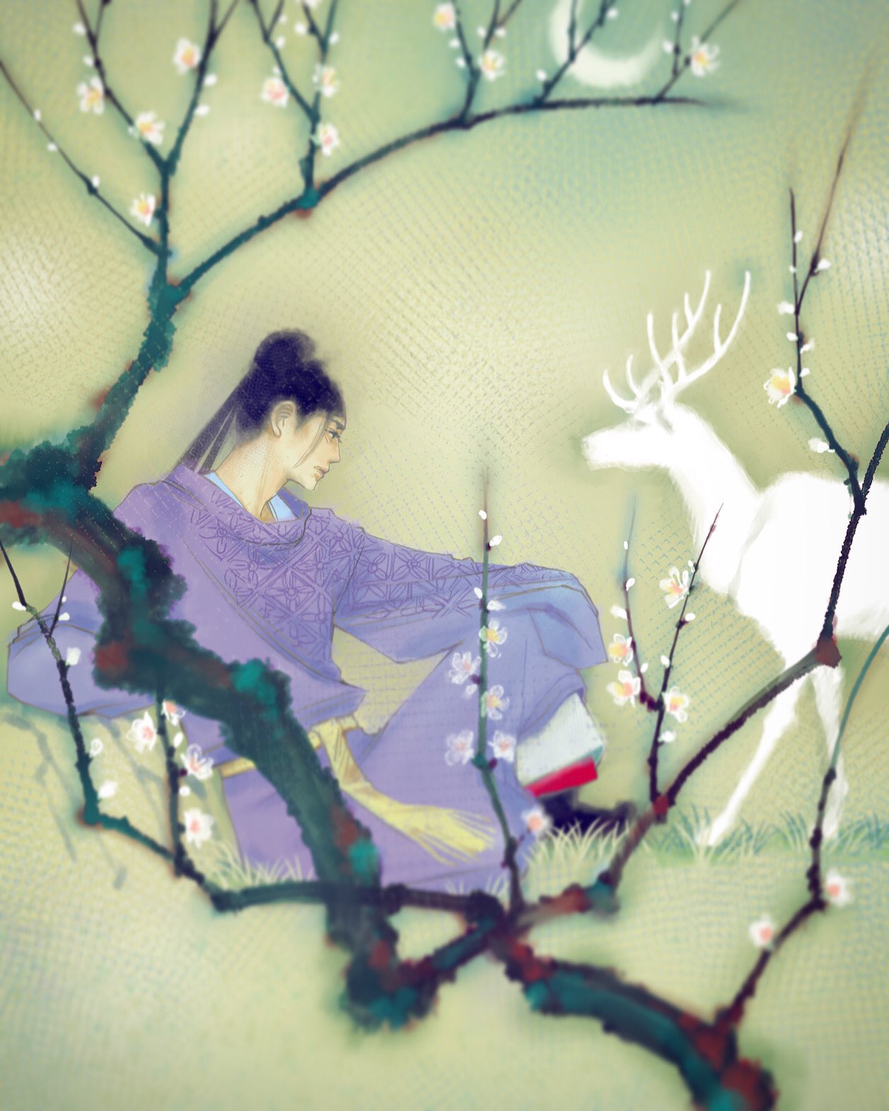 おかざき真里 発売中 月刊スピッツに 阿 吽 掲載されております 毎回扉はカラーで描いて単行本に備えるのですが 今回分は収録されないかもしれないのでこちらでお披露目いたします 藤原冬嗣くん T Co X2zqix4twl Twitter