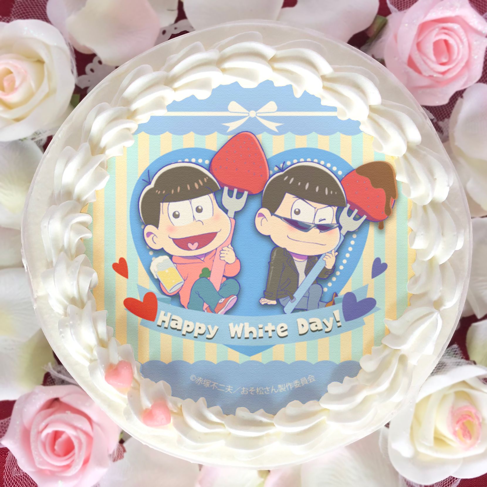 プリロール公式 キャラケーキ マカロン おそ松さん ホワイトデースイーツご予約受付開始 キュートなケーキ マカロンが豊富なラインナップで登場 今年も6つ子たちと素敵なホワイトデーを過ごしませんか ご購入特典の缶バッジを同梱 プリロール公式 キャラケーキ マカロン おそ松さん ホワイトデースイーツご予約受付開始 キュートなケーキ マカロンが豊富なラインナップで登場 今年も6つ子たちと素敵なホワイトデーを過ごしませんか ご購入特典の缶バッジを同梱