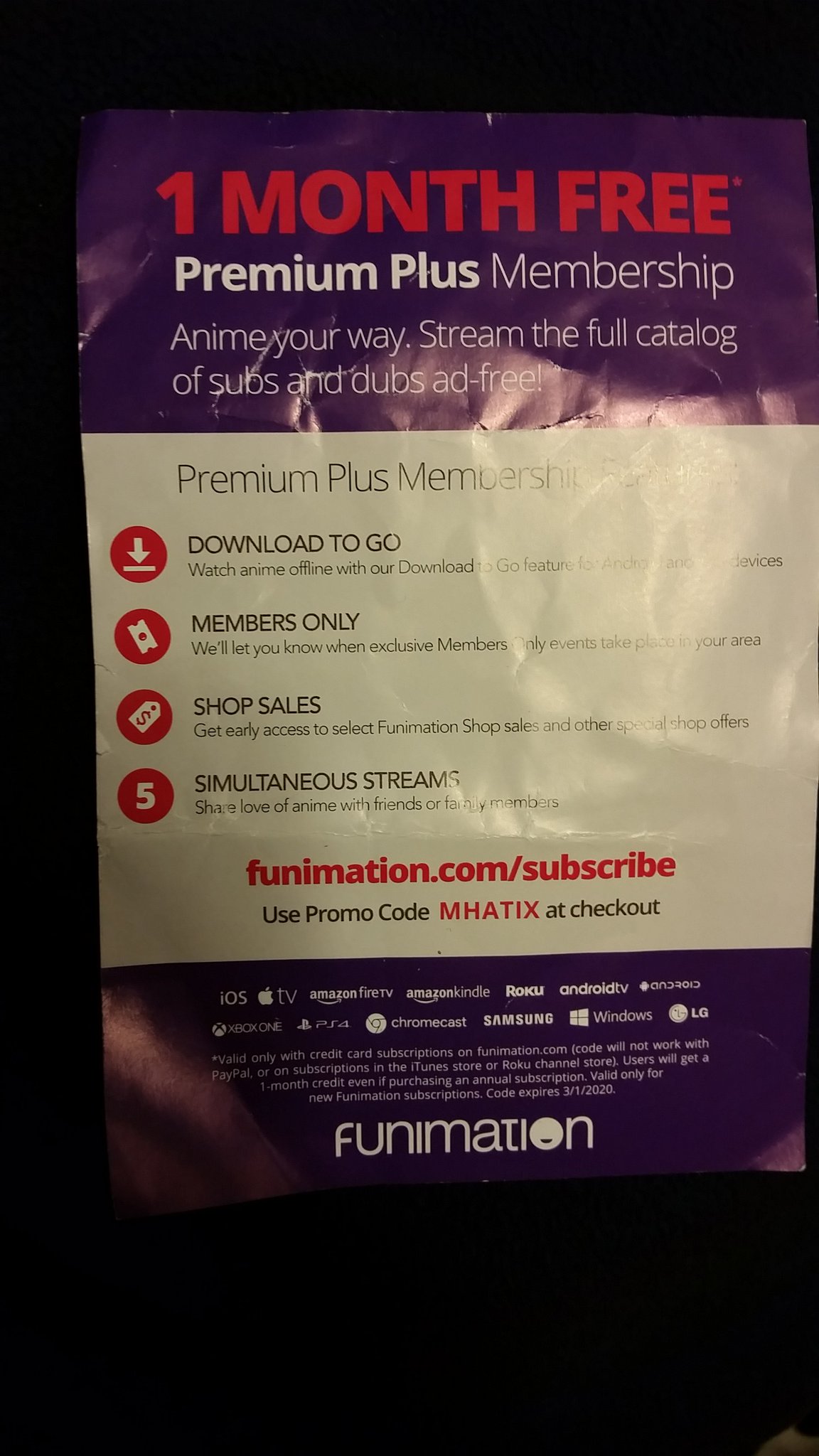 Code funimation free trial promo Free Trial