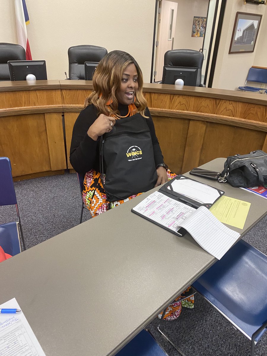 WDeisd's tweet photo. ⁦Trustee ⁦@DeAndrea22⁩ sporting our token of appreciation🦅😊😎 ⁦@bnnevels⁩ https://t.co/weYrJbwsno