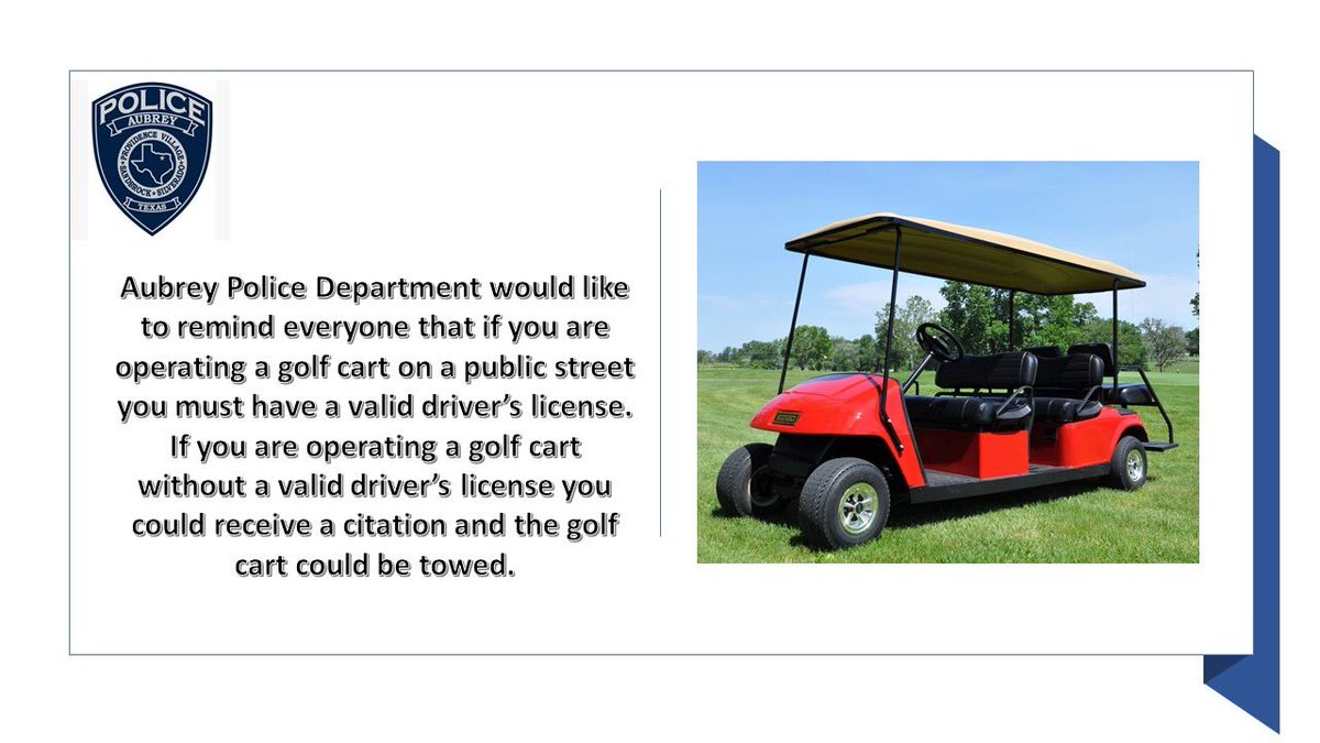 Aubrey Police tweet media