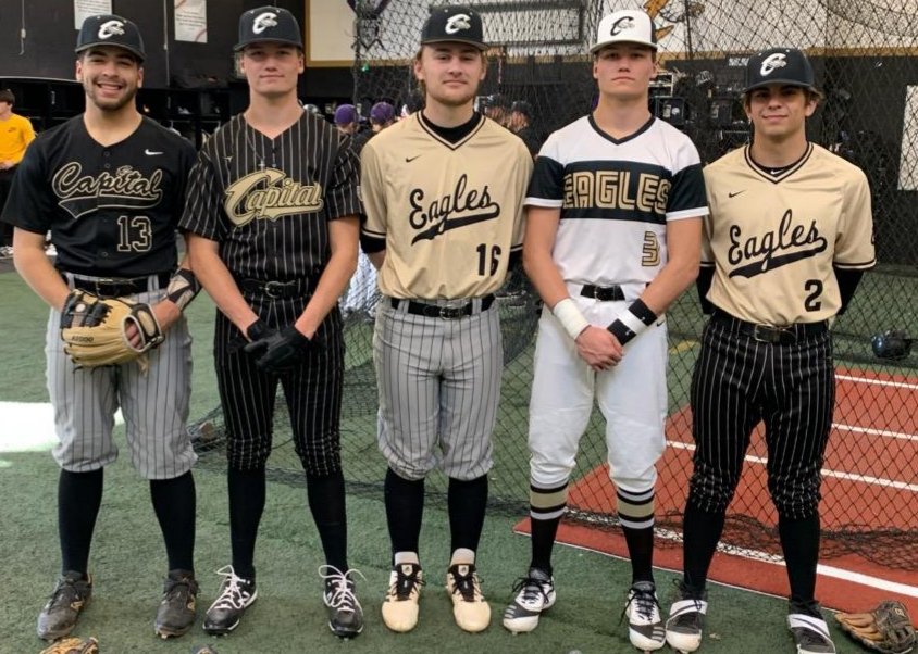 X 上的Capital High School Baseball：「Uniforms are handed out and the  combinations are endless. Opening day is so close we can almost taste it.  These boys look good in BLACK and GOLD. #