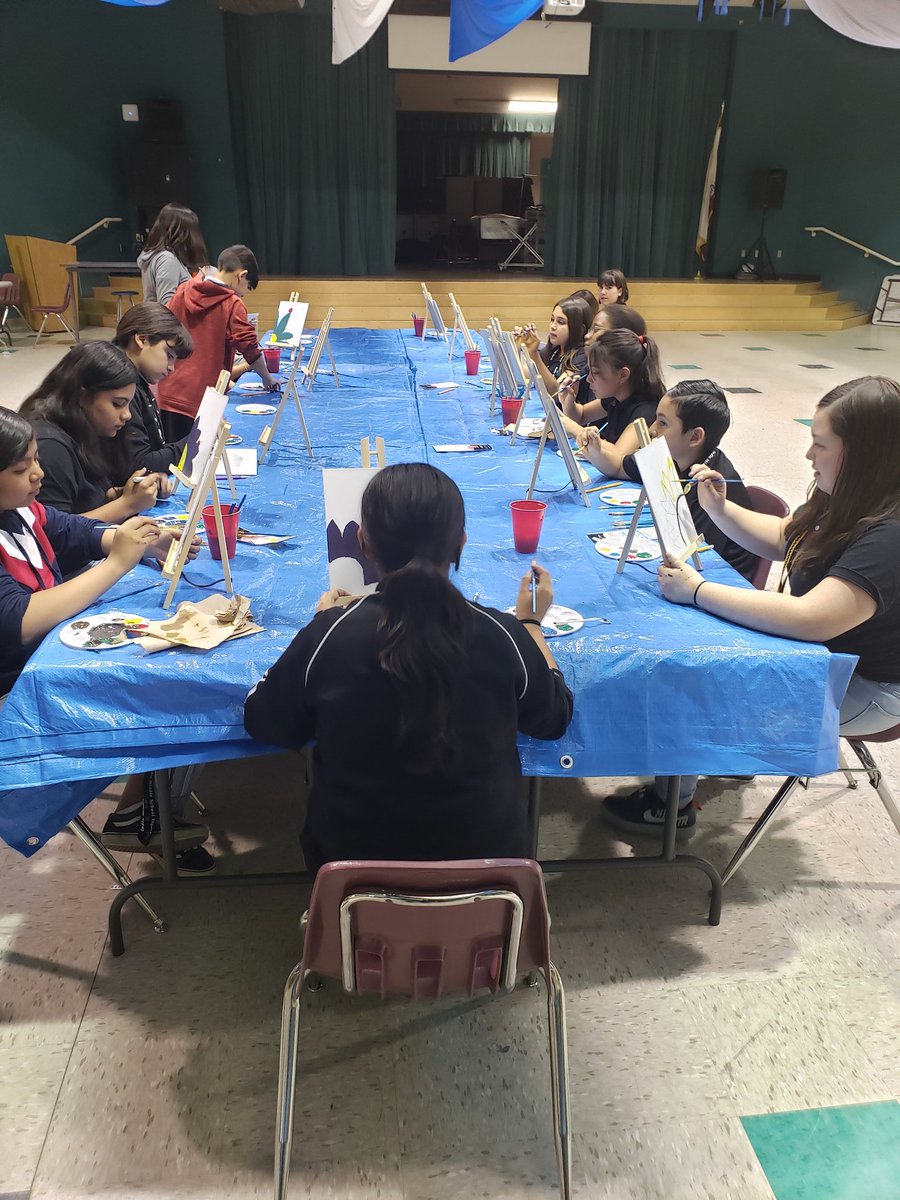 prisluna760's tweet photo. ASES Paint Class @IndioMidSchool
#expandedlearningprogram #imsases #tigersroar #ims #DSUSDpride #TigerPride #teamwork https://t.co/nFgdikQ74K