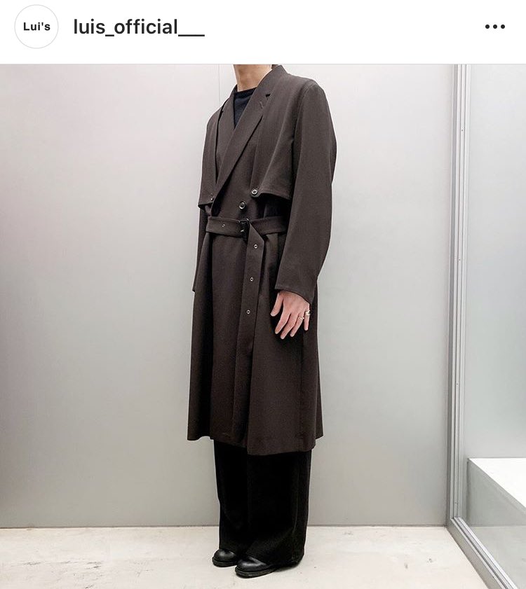 ETHOSENS Splitted trench coat エトセンス　20ss