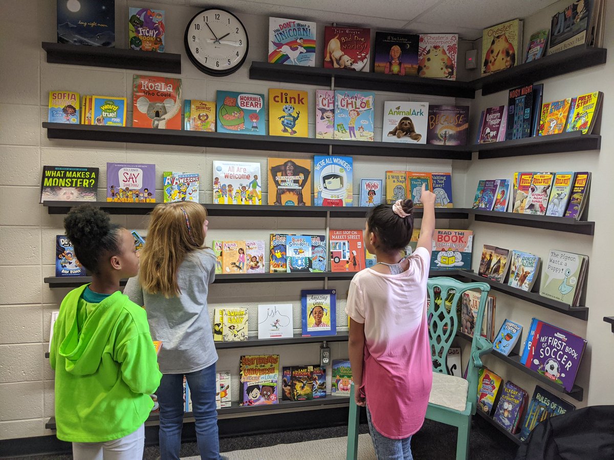 Best comment of the day..."This isn't like any principal's office I've ever seen, I like it here!" I loved watching students come to #borrowabook