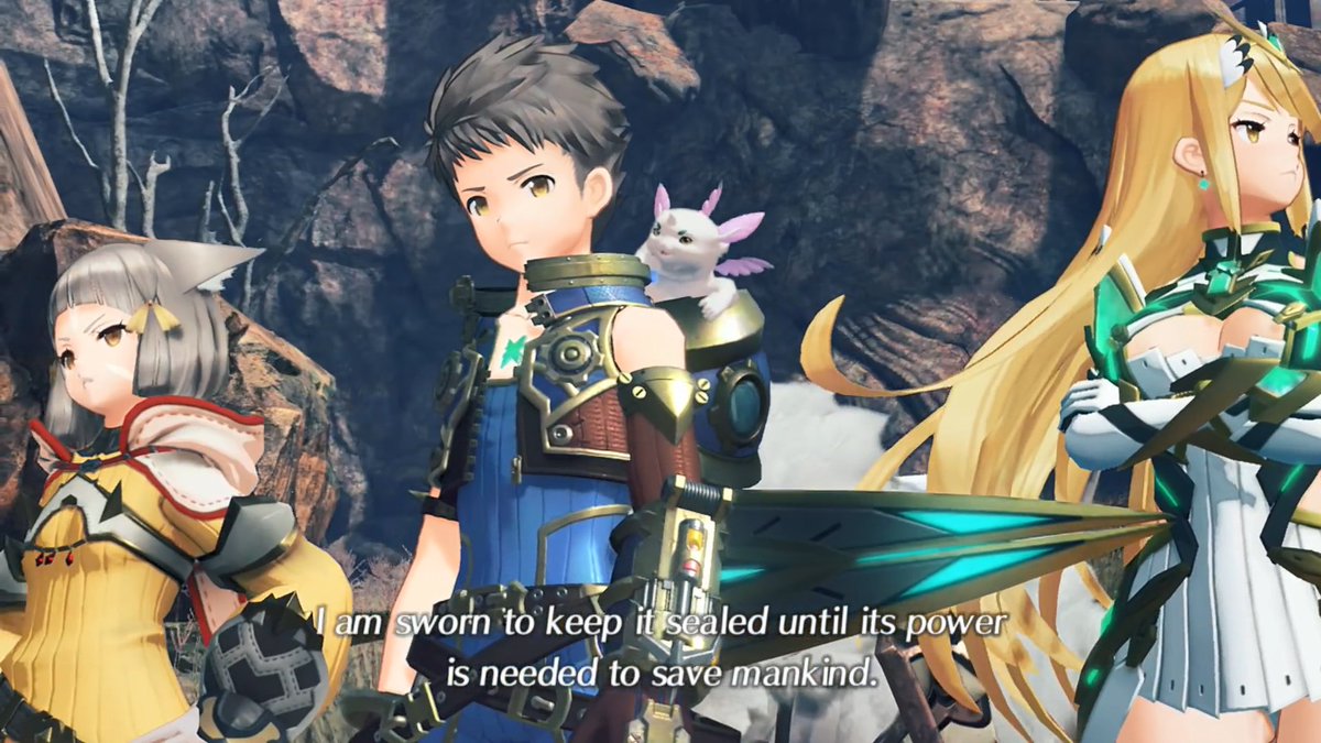 Hikari just refusing to look at zeke while he rambles about chuuni stuff is also great  #Xenoblade2