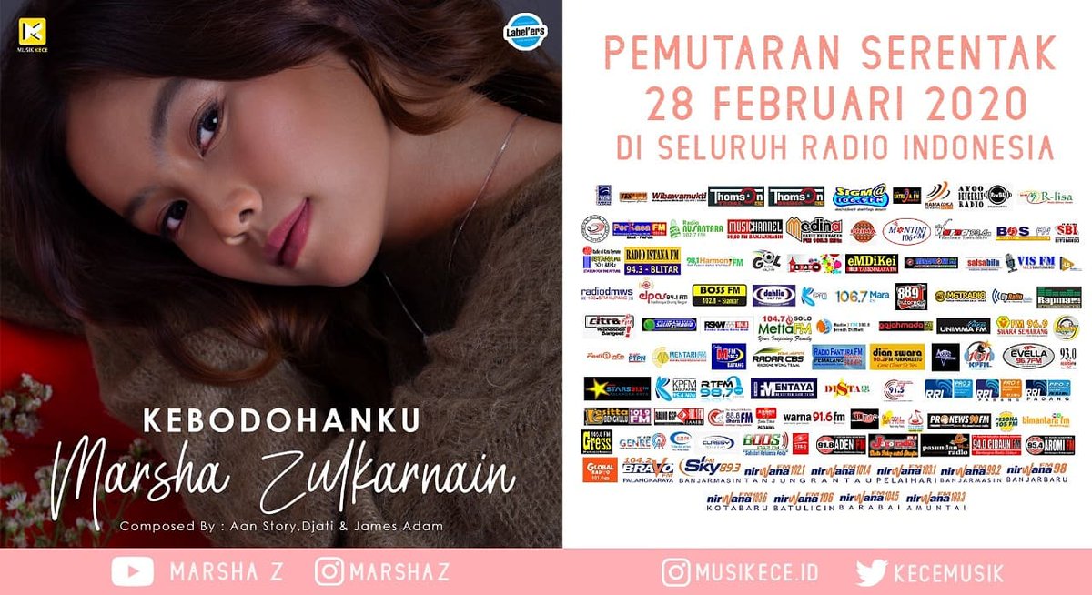 Simak siang nanti <a href="/sigmafmkediri/">SIGMA FM KEDIRI</a> antara jam 14.00 #PemutaranSerentak #Marsha_zulkarnain SINGLE #Kebodohanku cc <a href="/KeceMusik/">musik kece</a>