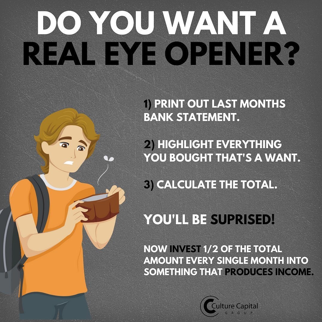 currencyhustle1's tweet photo. If you're tired of being broke start looking at what you're spending your money on.
#MoneyTalks https://t.co/lgPQfUmxpv