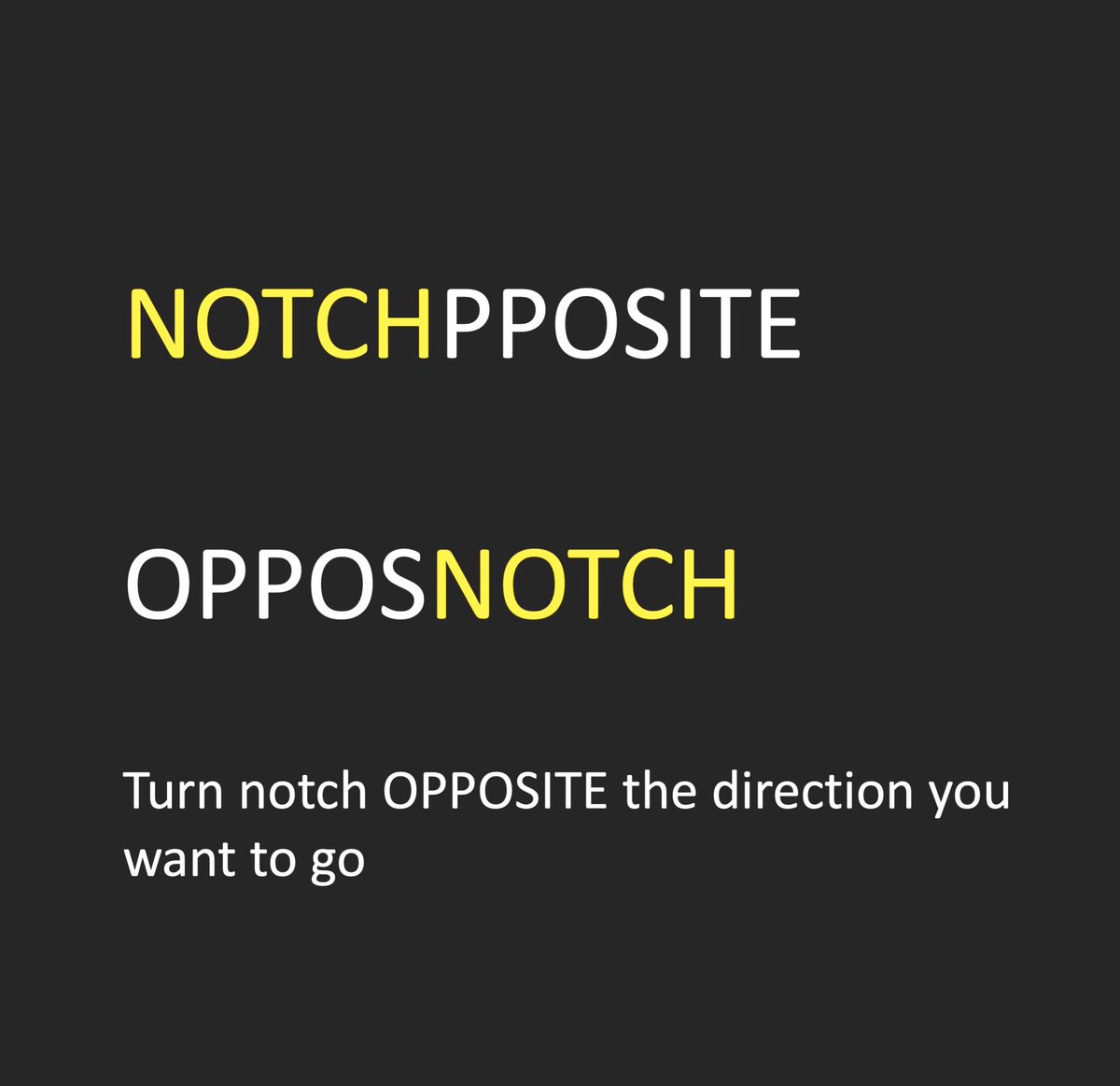 Miriam_Peckham's tweet photo. Teaching the residents basic spine procedures this afternoon and came up with a couple ridiculous ways to remember that the spinal needle drives opposite the direction of the notch/bevel. #notchpposite #opposnotch #UofUSpine #spineIR #FOAMrad #FOAMed #MedEd @UofUNeuro https://t.co/k3G4fJJs8Y