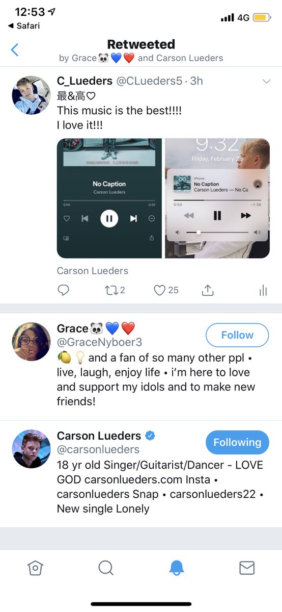 CLueders5's tweet photo. Thanks Carson😭😭😭
I love you!!!! https://t.co/myHTyuXvqg